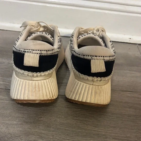 Dolce Vita Cream & Black Dannis Sneakers - Picture 6 of 6